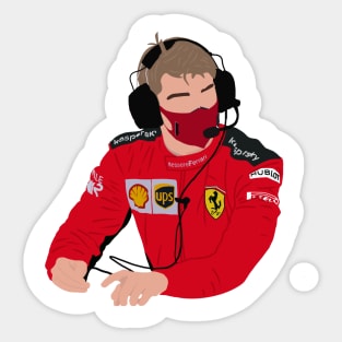 Robert Shwartzman testing for Scuderia Ferrari Sticker